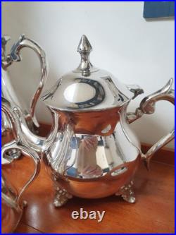 Vintage 4 Piece English Silver Plated Coffee/tea Service