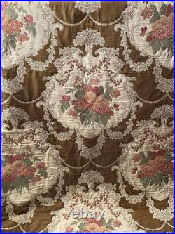 Vintage 7+Yds Designer Woven Tapestry Upholstery Fabric French English Country