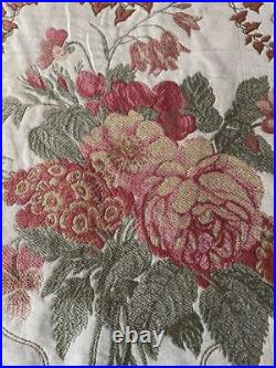 Vintage 7+Yds Designer Woven Tapestry Upholstery Fabric French English Country