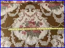 Vintage 7+Yds Designer Woven Tapestry Upholstery Fabric French English Country