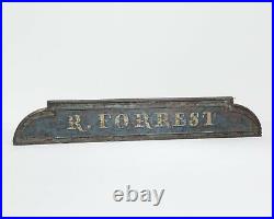 Vintage 9 Foot Wooden English Shop Sign
