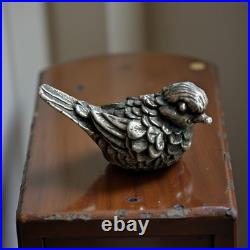 Vintage 925 Sterling Silver Song Bird Antique 1970 English Silver COV Hallmark