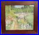 Vintage ART DECO Painting English Summer Garden FRANCES DRUMMOND (fl. 1896-1925)