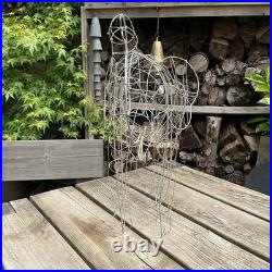 Vintage Andrew Crace Small Wire Topiary Frames Animal Guards Pig And Elephant