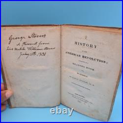 Vintage Antique 1831 A History Of The American Revolution By Samuel Williams