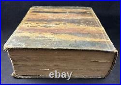 Vintage Antique 1834 Alexander's Stereotype Edition Holy Bible