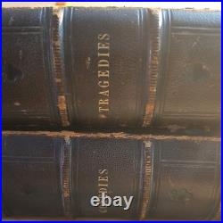 Vintage Antique 1859 Shakespeare Complete Works 2 volumes. Comedy and tragedy