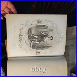 Vintage Antique 1859 Shakespeare Complete Works 2 volumes. Comedy and tragedy