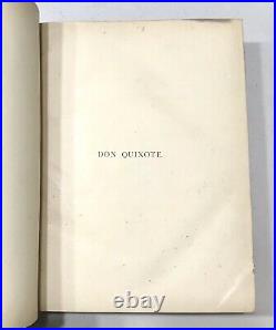 Vintage Antique 1876 Don Quixote Illustrated by Gustave Dore Presentation Book