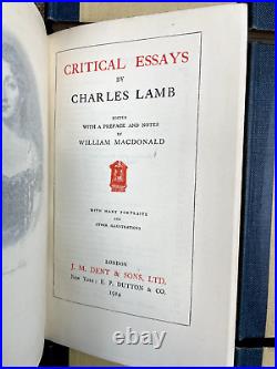 Vintage Antique 1903-1921 12 Vol Charles Lamb Selected Works William Macdonald