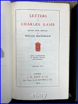 Vintage Antique 1903-1921 12 Vol Charles Lamb Selected Works William Macdonald