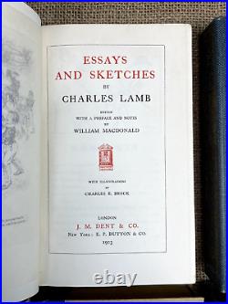 Vintage Antique 1903-1921 12 Vol Charles Lamb Selected Works William Macdonald