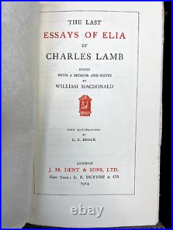 Vintage Antique 1903-1921 12 Vol Charles Lamb Selected Works William Macdonald