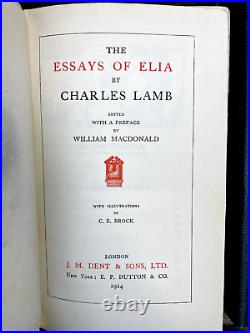 Vintage Antique 1903-1921 12 Vol Charles Lamb Selected Works William Macdonald