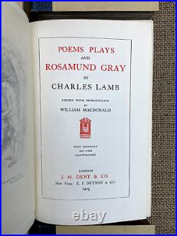 Vintage Antique 1903-1921 12 Vol Charles Lamb Selected Works William Macdonald