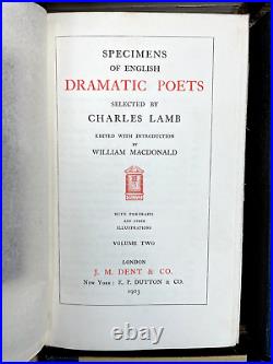 Vintage Antique 1903-1921 12 Vol Charles Lamb Selected Works William Macdonald