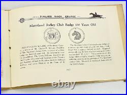 Vintage Antique 1930 Centennial Anniversary Maryland Jockey Club Pimlico Book