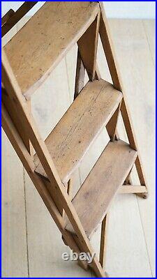 Vintage Antique 1930's English Hatherley Jones Lattistep Ladder
