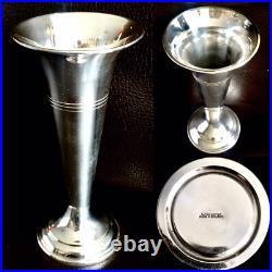 Vintage / Antique 1930s English Silver Plated On Copper Bud Vase (6/15cm, 112g)