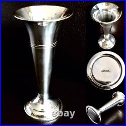 Vintage / Antique 1930s English Silver Plated On Copper Bud Vase (6/15cm, 112g)