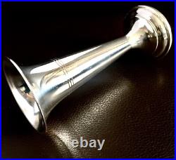 Vintage / Antique 1930s English Silver Plated On Copper Bud Vase (6/15cm, 112g)