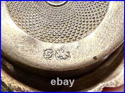 Vintage Antique Art Deco English Sterling Silver SOVEREIGN Coin Case Box Holder