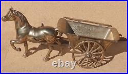 Vintage Antique BRASS Horse jib carriage pulling cart Olde English 11 farm