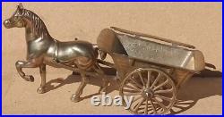 Vintage Antique BRASS Horse jib carriage pulling cart Olde English 11 farm