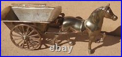 Vintage Antique BRASS Horse jib carriage pulling cart Olde English 11 farm