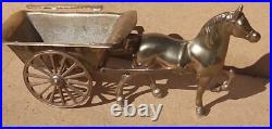 Vintage Antique BRASS Horse jib carriage pulling cart Olde English 11 farm