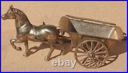 Vintage Antique BRASS Horse jib carriage pulling cart Olde English 11 farm