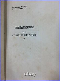 Vintage Antique Book 1891 THE CITIZEN OF THE WORLD Goldsmith No 30 of 50 Dent