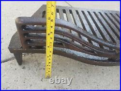 Vintage Antique Cast Iron Fire Grate olde English Cottage small cast fireplace