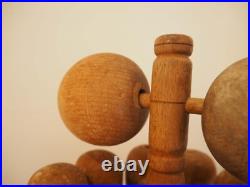 Vintage Antique Early 20th-Century English Wooden Skittle Set