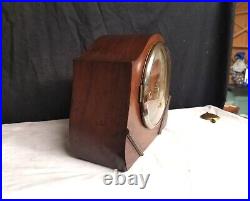Vintage / Antique English 8 Day Time and Strike Art Deco Clock Working