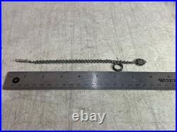 Vintage Antique English 900/800 Silver Watch Chain 9.1g 8