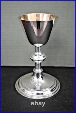 Vintage Antique English Chalice, Cup Sterling Silver, 7 ht. (AH709)