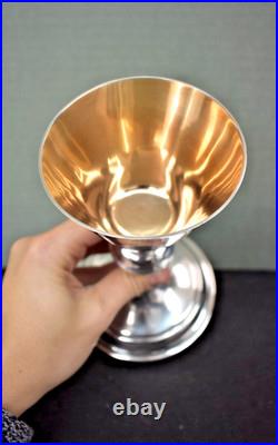 Vintage Antique English Chalice, Cup Sterling Silver, 7 ht. (AH709)