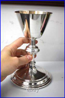 Vintage Antique English Chalice, Cup Sterling Silver, 7 ht. (AH709)
