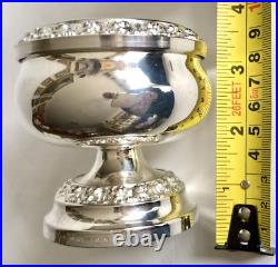 Vintage/Antique English Ian Heath Ltd IANTHE Silver Plated 3.25/8cm Rose Bowl
