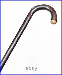 Vintage Antique English JH Silver Gadget Horse Measuring Walking Stick Cane Old