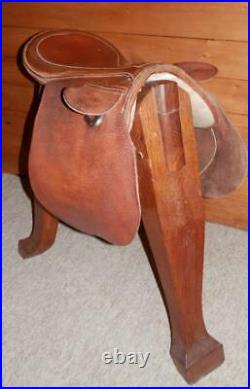 Vintage/Antique English Leather Pony Piltch Pad Saddle