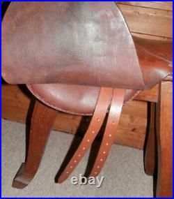Vintage/Antique English Leather Pony Piltch Pad Saddle