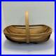 Vintage Antique English Old Sussex Wooden Trug Garden Basket
