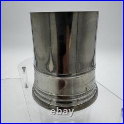 Vintage Antique English Pewter Pint Tankard or Mug, James Yates, 19th Century