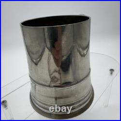 Vintage Antique English Pewter Pint Tankard or Mug, James Yates, 19th Century