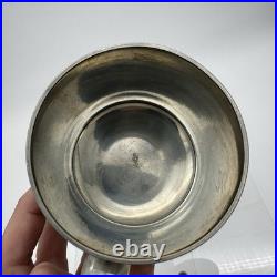 Vintage Antique English Pewter Pint Tankard or Mug, James Yates, 19th Century