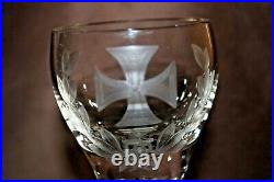 Vintage Antique English Sling Glass (with a 1914 date on the Etched Cross)