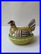 Vintage Antique English Staffordshire Hen Chicken on Nest Ceramic Covered Tureen