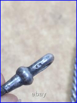 Vintage Antique English Sterling Silver Watch Chain 19g 12.5 5mm